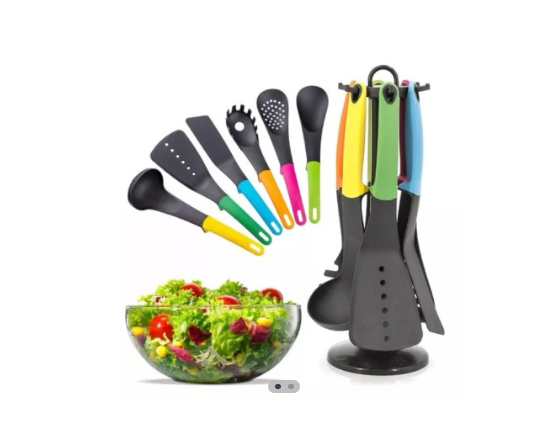 Set utensilio silicona X7 pza